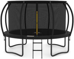 Alternative view of JUMPZYLLA 8FT Trampoline Outdoor with Enclosure for Kids