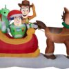 Inflatable Toy Story with Sleigh Disney Christmas Inflatable Scene