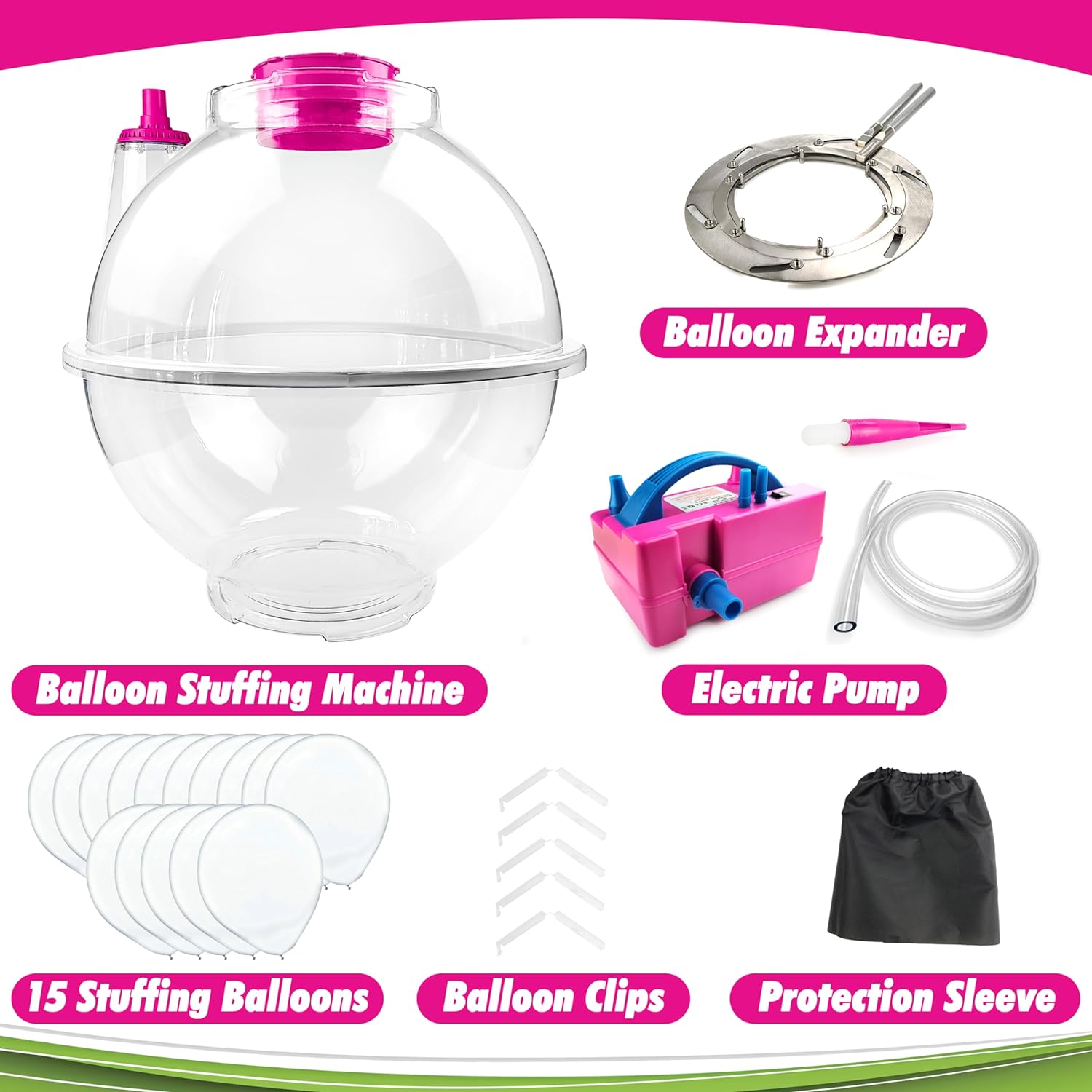 Balloon Stuffing Machine | Balloon Stuffer Machine Kit with Electric Air Pump and Expander Tool - Image 6