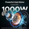 1000W Electric Bike for Adults, Retro-Style, 28mph, 94 Miles Range, 20′′x4.0′′ Fat Tires, Full Suspension, UL Certified - Image 3