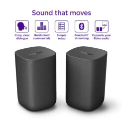 Alternative view of Roku 6.1-in 80-Watt Set of 2 Smart Indoor Portable Speaker