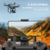 GPS Drones with Camera for Adults 4K Night Vision, 3-Aix Gimbal, 2Mile Long Range, 75Mins Flight Time Professional Drone with 3 Battery, Auto Return+Follow Me+Fly Around+Beginner Mode for Kid - Image 3