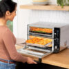 12-in-1 Double Oven with FlexDoor, FlavorSeal Smart Finish, Rapid Top Oven, Convection and Air Fry Bottom Oven DCT401 - Image 4