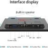 13.3 inch Small PC Monitor 1366x768 Mini LED Monitor with HDMI VGA AV BNC USB Intput, for Fire Stick Computer Xbox Ras pi, Built-in Speaker - Image 4