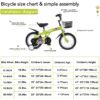 Baprem 18" Girls Bike for 5-9 Years Old Kids, Cute Kids Bike with Training Wheels, Steel Frame Sporty Children Bicycle, Pink - Image 46
