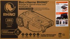 Alternative view of Camco Rhino Heavy Duty 28 Gallon Portable RV Waste Holding Tank with Hose and Accessories Durable Leak Free and Odorless RV Tote Tank (39004)