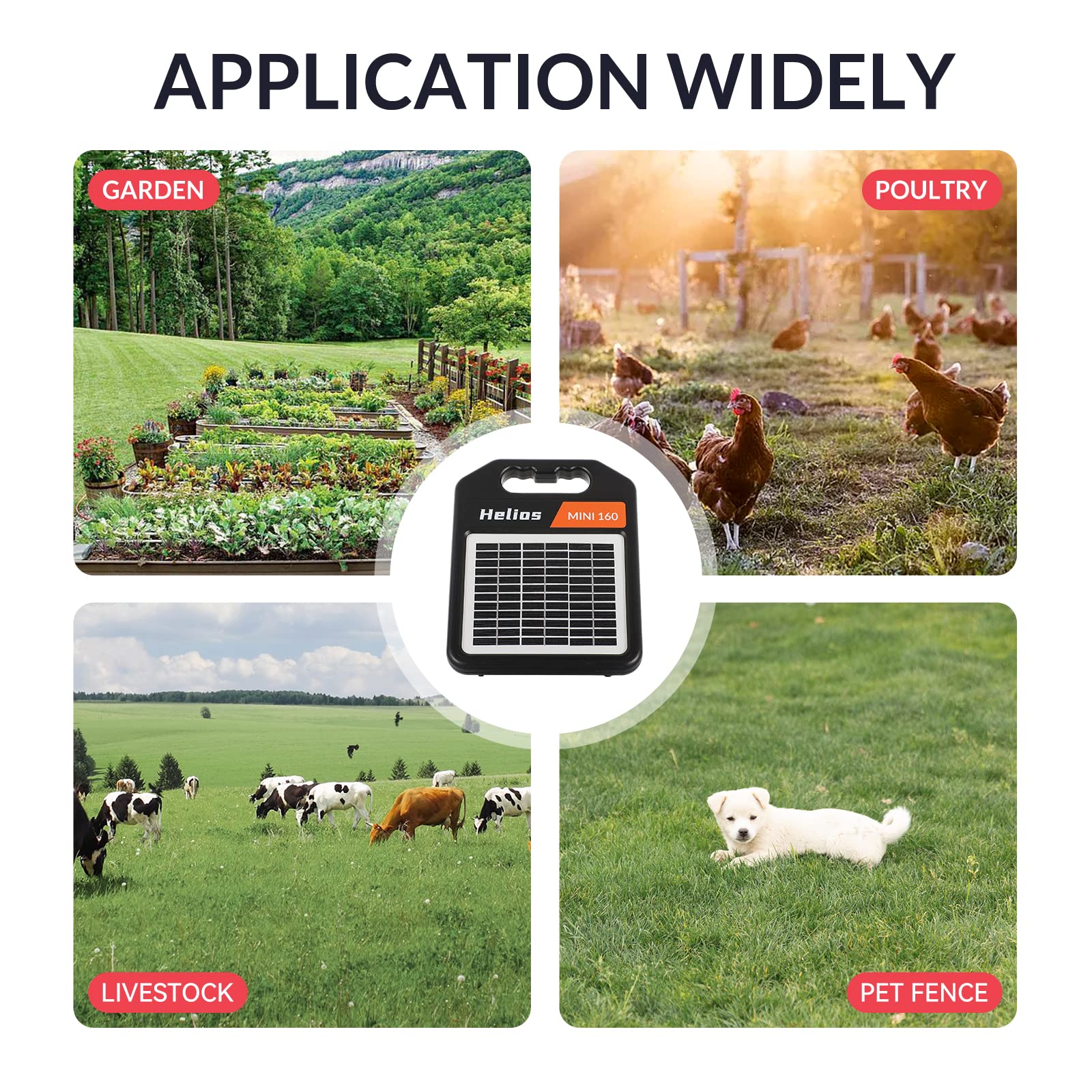 10 Miles Solar Electric Fence Charger with Day/Night Mode, 0.16J Portable Solar Fence Charger with Rechargeable Solar Panel for 24-Hour Uninterrupted Protection Electric Fence Energizer - Image 7