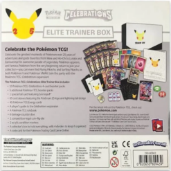 Alternative view of Pokemon Celebrations Elite Trainer Box with 10 Booster Packs, Greninja Foil Card, 65 Sleeves & Energy Cards