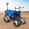 Beach Cart with 13" Balloon Wheels, Chair Racks & Pump Included - Image 9
