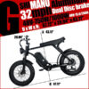 Electric Mountain Bike for Adults | 20 x 4.0 Fat Tires, 1000W Motor, 48V 20Ah Removable Battery, Max Speed 45MPH, Shi Mano 7-Speed for Off-Road Adventures - Image 6