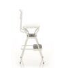 COSCO Stylaire Retro Chair + Step Stool with flip-up seat (white, one pack) - Image 3
