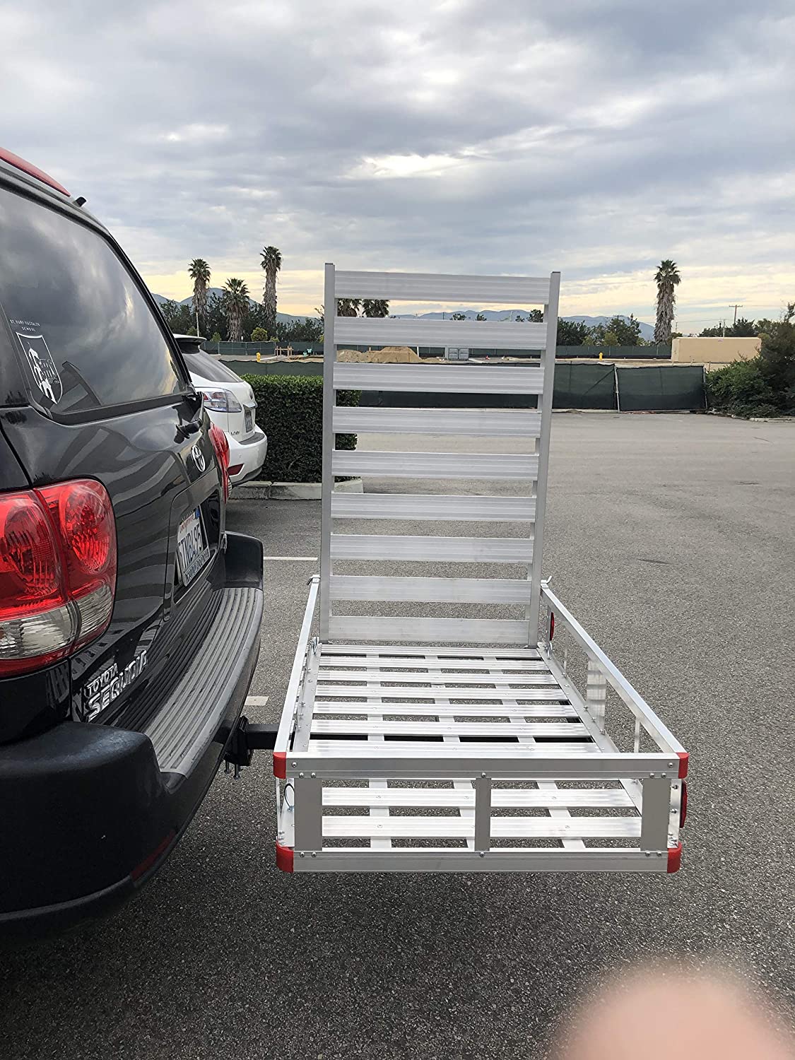 80779 Aluminum Hitch Mount Cargo Carrier with 47′′ Long Ramp, 1 Pack - Image 6