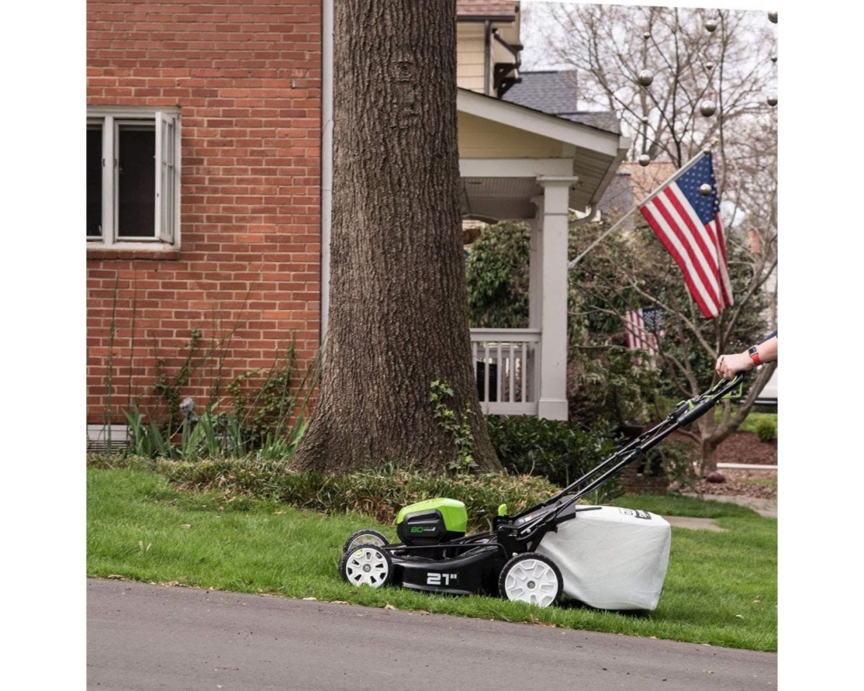 80V Cordless 21′′ Self-Propelled Brushless Lawn Mower | Greenworks - Image 12