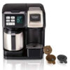 Hamilton Beach FlexBrew Thermal Coffee Maker, Single Serve & Full Pot, Compatible with K-Cup Pods or Grounds, Programmable, Black and Stainless (49966) - Image 5