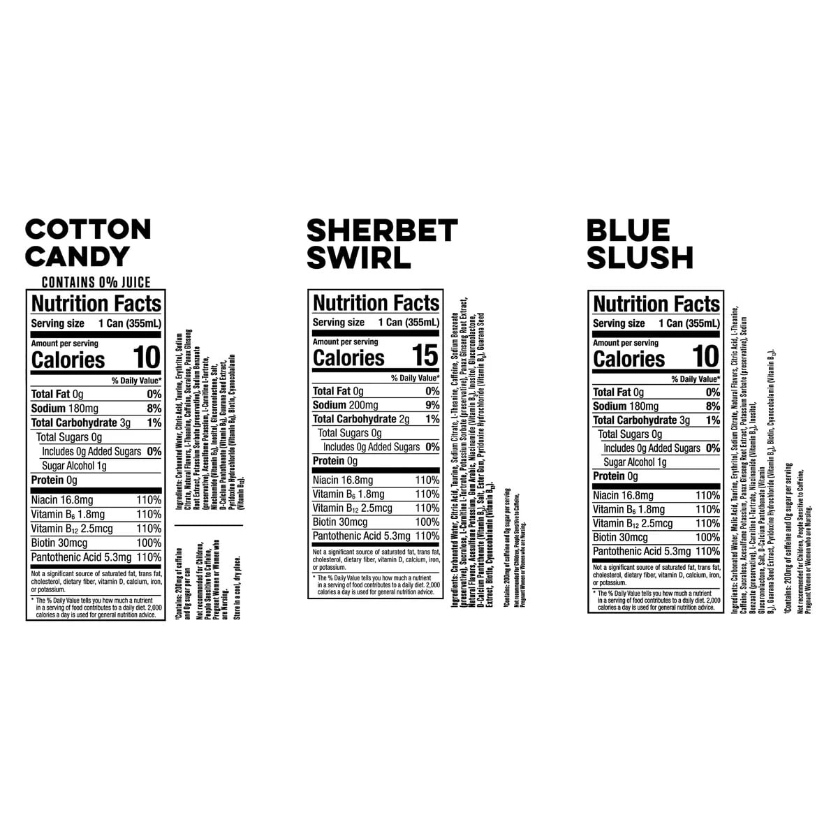 Energy Slush Variety, 12 fl oz, 18-pack - Image 2