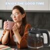 12-Cup Coffee Pot Replacement Carafe Compatible with Ninja Coffee Brewer Maker Models CE251 CE201 CE201C CE200 CE200C Model# XGLSLID200 - Image 5