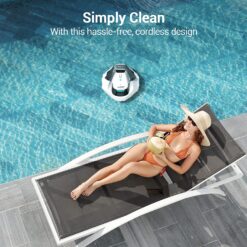 Alternative view of Cordless Robotic Pool Cleaner, Pool Vacuum with Dual-Drive Motors