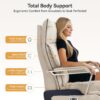 M80 Dual Motor Executive Office Chair with Footrest, Big & Tall, 420lbs, Beige - Image 5