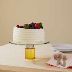 Alternative view of Faceted Crystal Cake Stand