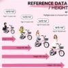 Baprem 18" Girls Bike for 5-9 Years Old Kids, Cute Kids Bike with Training Wheels, Steel Frame Sporty Children Bicycle, Pink - Image 21