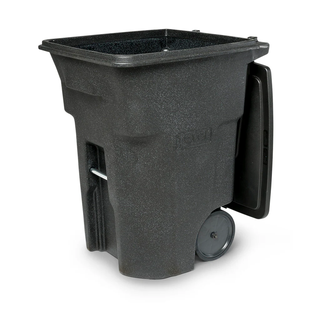 Toter 96 Gallon Trash Can with Smooth Wheels and Lid ; - Image 6