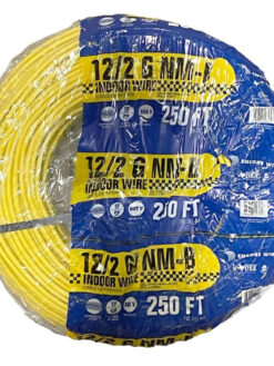 Alternative view of 2025 Unbranded* 250-Ft Roll 12-2 AWG NM-B Gauge Indoor Electrical Copper Wire Ground Cable, WHITE (/2)