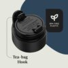 Contigo® AUTOSEAL® West Loop Vacuum-Insulated Stainless Steel Travel Mug with Easy-Clean Lid, 12 oz - Transparent Blueberry - Image 5