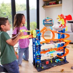 Alternative view of Hot Wheels City Ultimate Garage Playset with 2 Die-Cast Cars, Storage for 50+ Cars Child Age 4-8