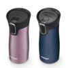 Contigo® West Loop Stainless Steel Travel Mug with AUTOSEAL® Lid, 16 oz - Vervain & Midnight Berry - Image 2