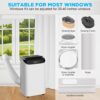 Portable Air Conditioners with Remote Control, 3-in-1 Free Standing Cooling AC Unit with Fan & Dehumidifier, Cools Room up to 700 sq.ft, Smart/Sleep Mode,3 Speed,Auto Swing,24H Timer - Image 19