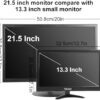 13.3 inch Small PC Monitor 1366x768 Mini LED Monitor with HDMI VGA AV BNC USB Intput, for Fire Stick Computer Xbox Ras pi, Built-in Speaker - Image 2