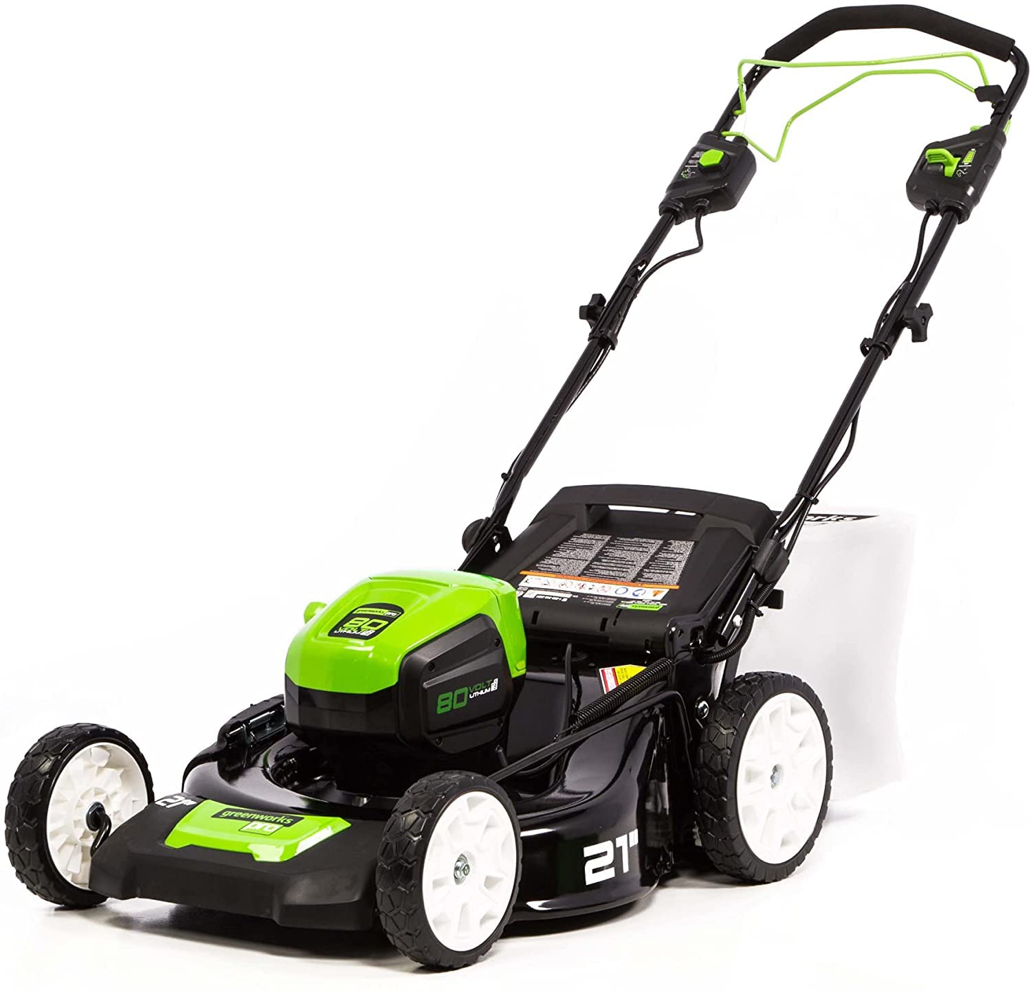 80V Cordless 21′′ Self-Propelled Brushless Lawn Mower | Greenworks - Image 13