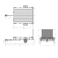 Alternative view of Karavan 5 ft. x 8 ft. Wood Floor Utility Trailer w Sliding Rail System