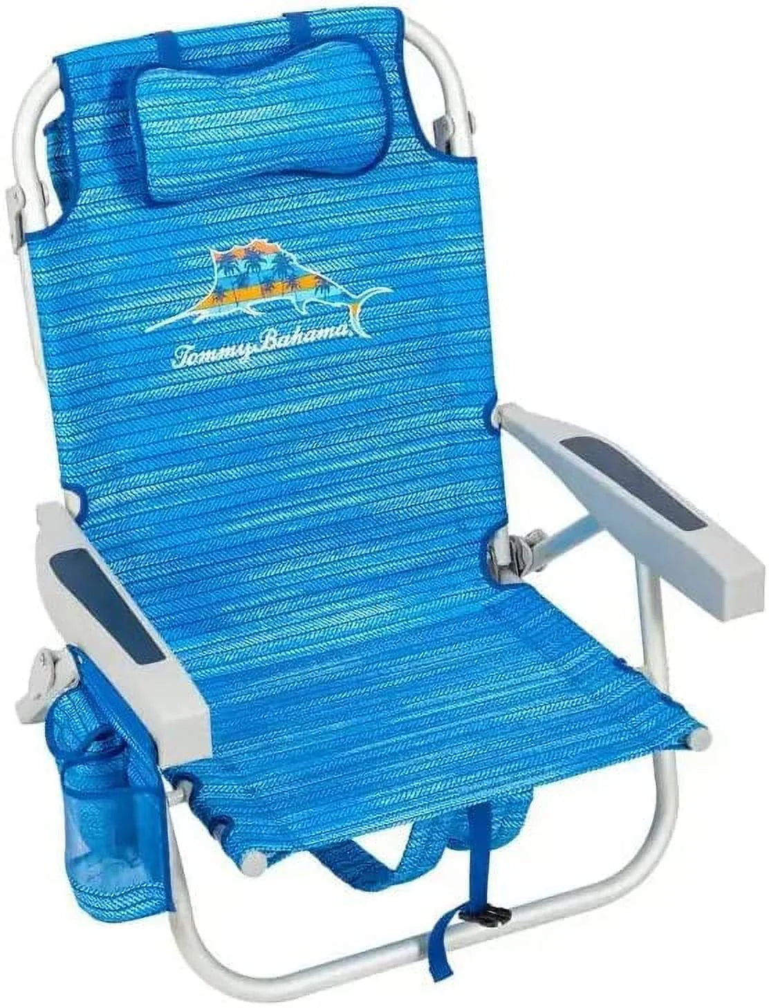 Tommy Bahama Backpack Beach Chairs - (2 PACK Blue ) - Image 5