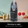 SLUSHi with RapidChill Technology, 88 oz. Frozen Drink & Slushie Machine, 5 Preset Programs, Margaritas, Frappés, and More, Premium Accents, Black, FS301 - Image 8