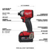 18V M18 FUEL Lithium Ion Brushless Cordless 7 Tool Combo Kit 5.0 Ah - Image 5
