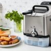 T-Fal Ultimate Steel Deep Fryer with Basket 3.5 Liter Oil and 2.6 Pound Food Capacity - Image 3