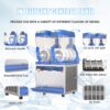 Commercial Slushy Machine - 1000W 30L Tanks Slush Maker Machine 304 Stainless Steel Commercial Margarita Machines Efficient Cooling the Ideal Slushie Maker for Bars Cafes Restaurants - Image 13
