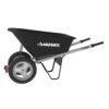 Husky 6 Cu. Ft. Poly Dual Wheel Wheelbarrow with Flat Free Tires - Image 2