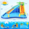 Inflatable Water Slides for Kids 8-in-1 Bounce House Water Park with 450W Blower Climbing Wall, Splash Pool, 2 Water Cannons, Basketball Hoop, Water Slide, Crocodile Sprinkler for Gift Backyard Party - Image 17