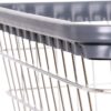 Heavy Duty Wire Laundry Cart with Double Rod Rack - Image 3
