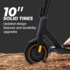 Electric Scooter -500W Motor 10" Solid Tires,Up to 18 Miles Long-Range and 19 MPH Portable Folding Commuting Scooter for Adults - Image 3