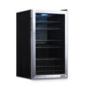 NewAir Beverage Refrigerator Cooler | 126 Cans Free Standing with Right Hinge Glass Door - Image 5