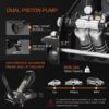 3 Ton Floor Jack Hydraulic Heavy Duty Steel Car Jack with Quick Lift Dual Pump,Black,W8303-B - Image 2