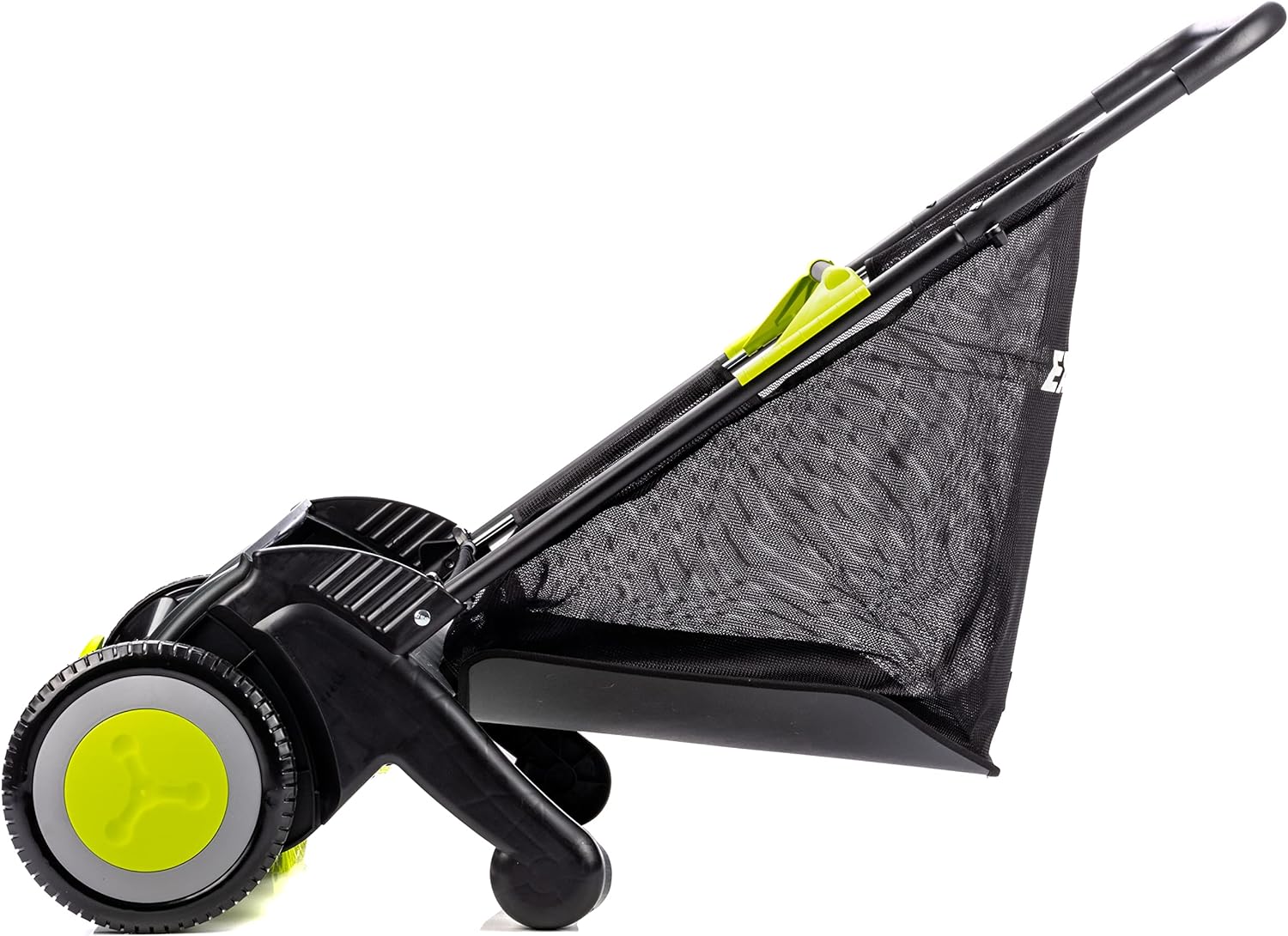21-Inch Width Leaf & Grass Push Lawn Sweeper, Black - Image 3