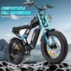 Electric Bike Q20, 2000W, 52V, 30-180 Miles All-Terrain Fat Tire E-Bike for Adults - Image 3
