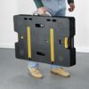 Keter ?C 197283 Folding Table Work Bench for Miter Saw Stand Woodworking Tools and Accessories with Included 12 Inch Wood Clamps ?C Easy Garage Storage Black/Yellow - Image 8