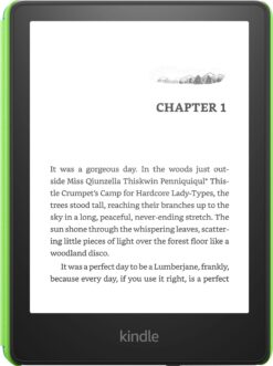 Amazon – Kindle Paperwhite Kids E-Reader 6.8′′ display with kid-friendly cover – 16GB – 2022 – 2023 – Emerald Forest