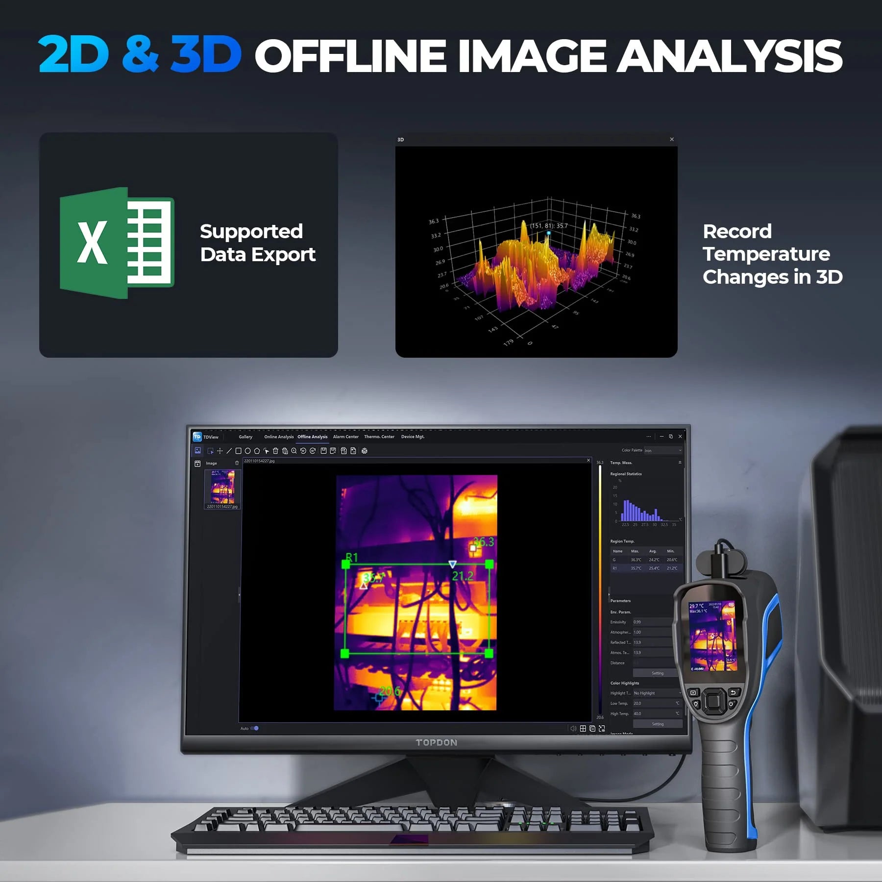 TOPDON Thermal Imaging Camera 256 x 192 IR High Resolution - Image 7