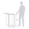 NewAir Beverage Refrigerator Cooler | 126 Cans Free Standing with Right Hinge Glass Door - Image 7